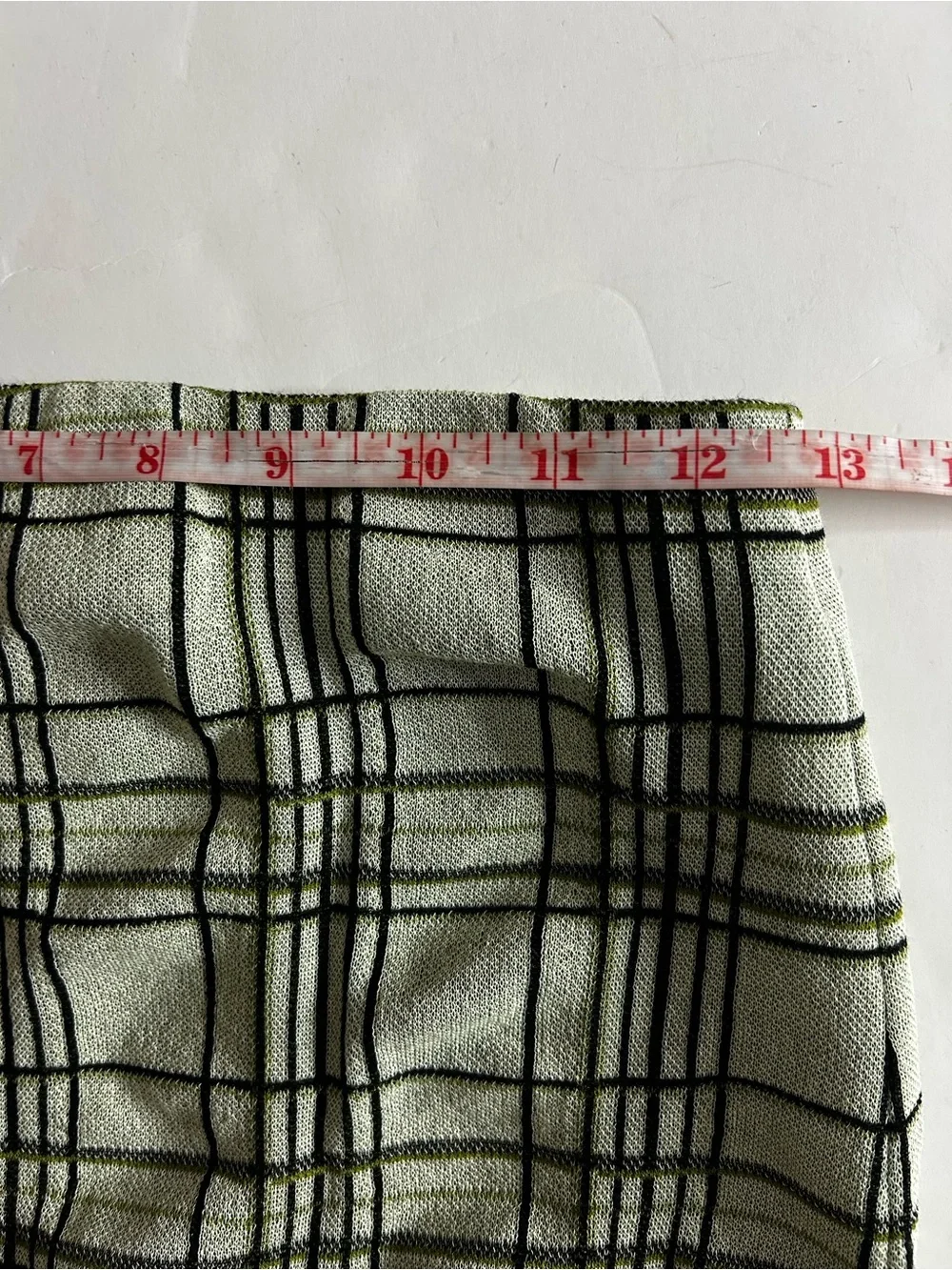 NWT (size small) COS CHECKED COTTON-JACQUARD MIDI SKIRT - Picture 7 of 10